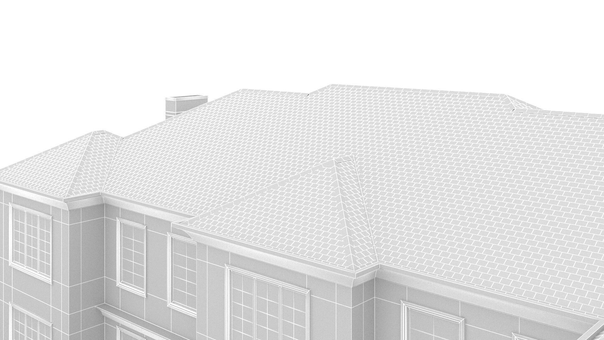 House Low-poly 3D model_10