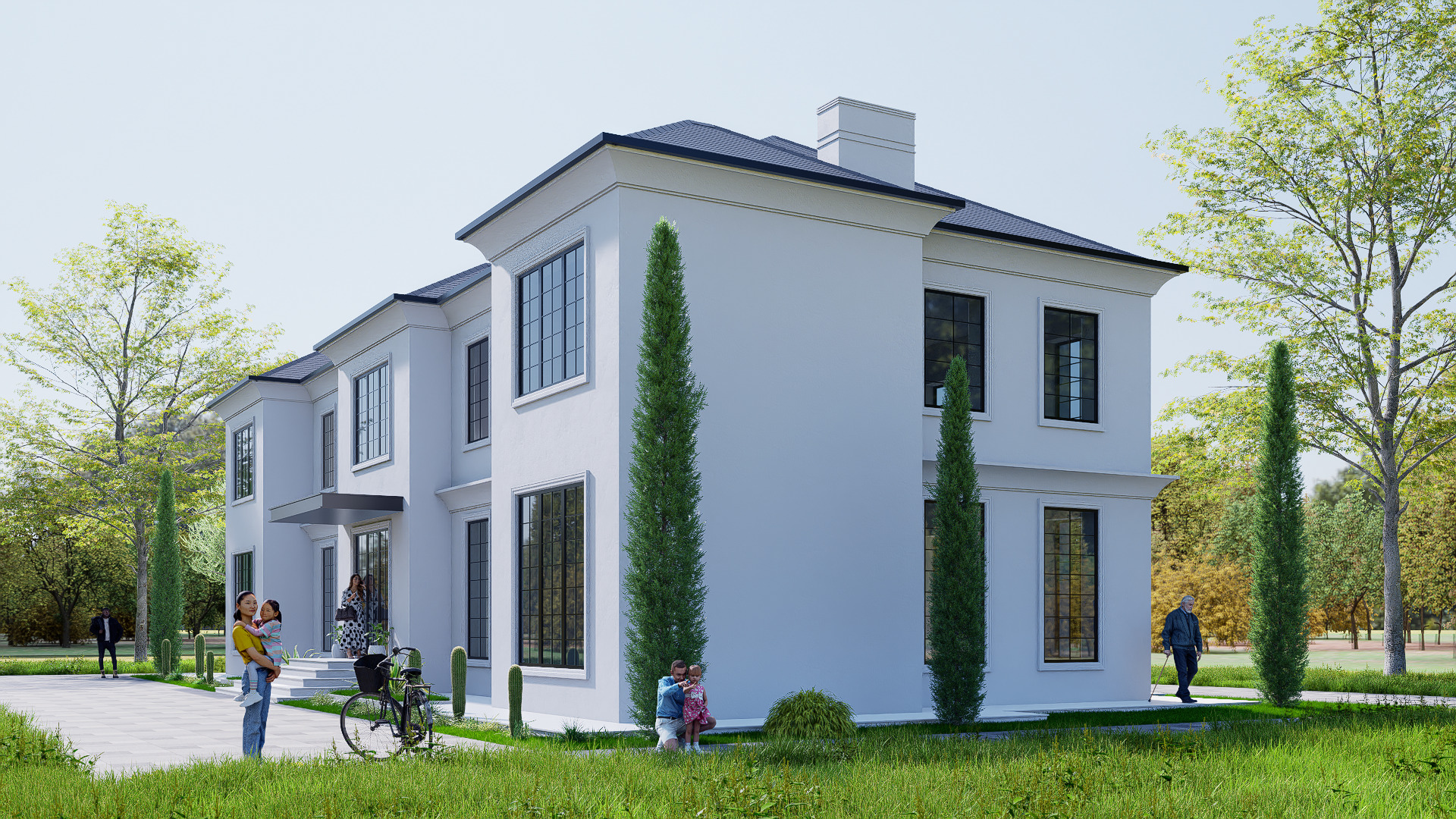 House Low-poly 3D model_6