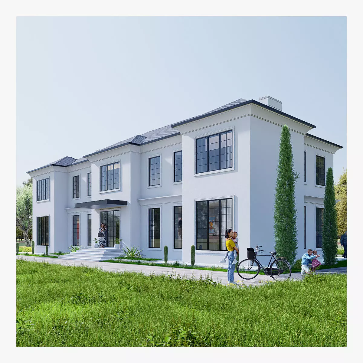 House Low-poly 3D model_0