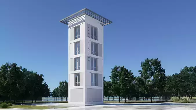 tower Low-poly 3D model