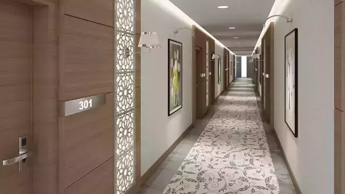 Classic Hotel Corridor 