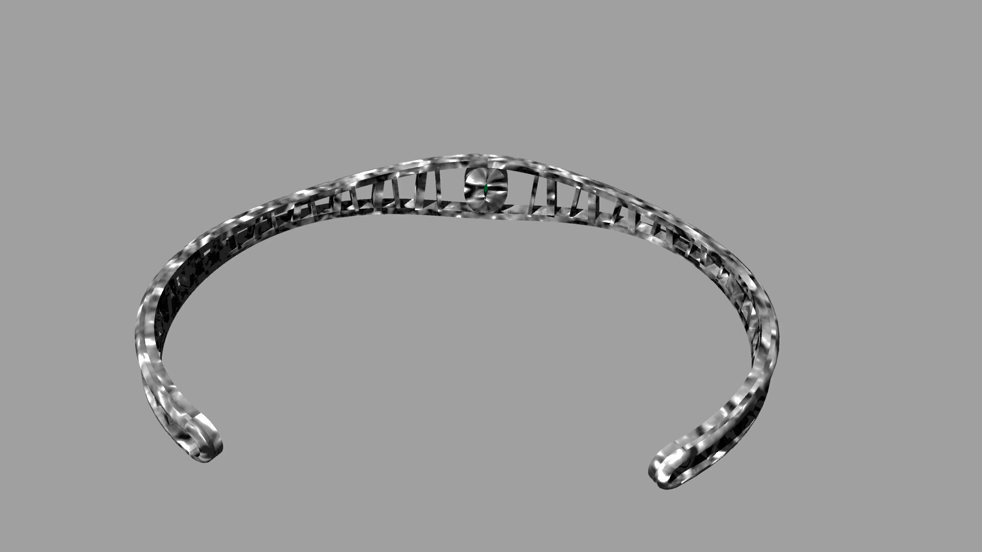 Wirecuff Bangle 3D model_3