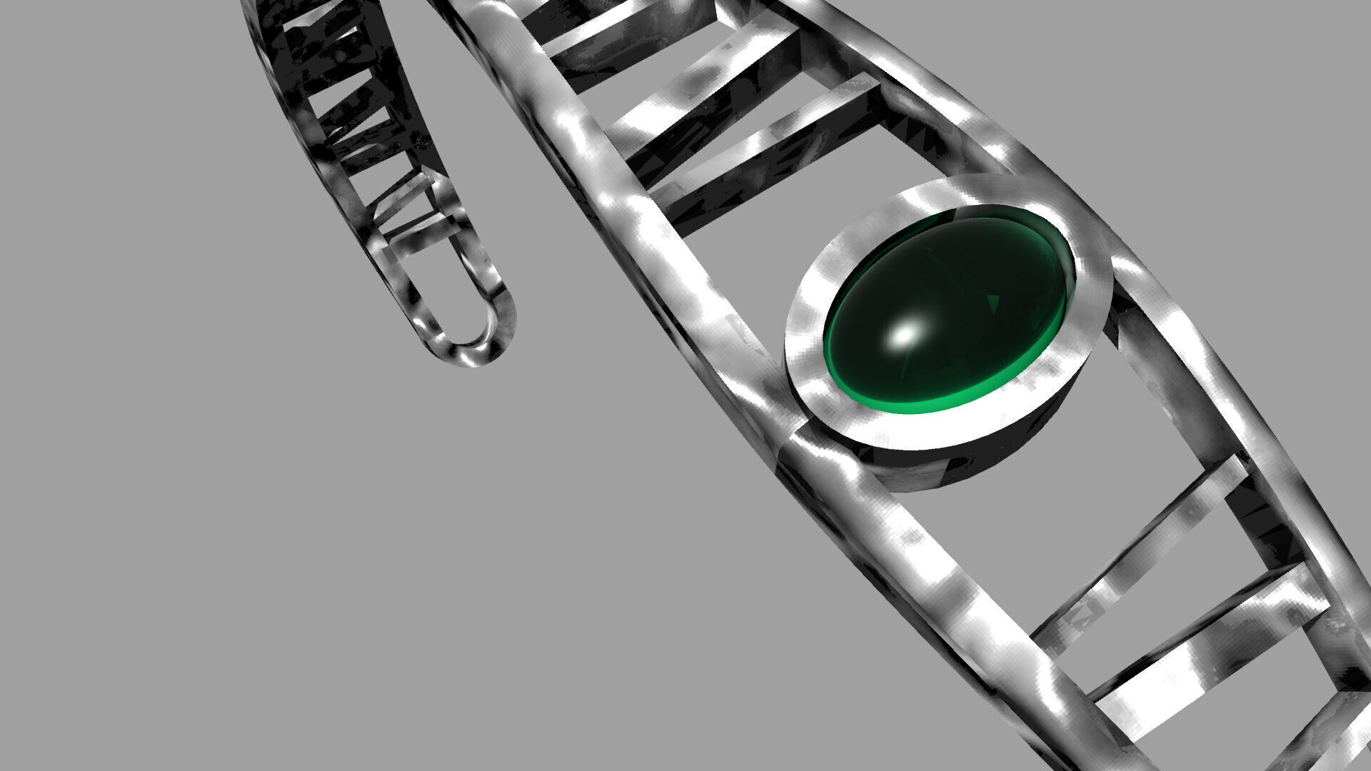 Wirecuff Bangle 3D model_4