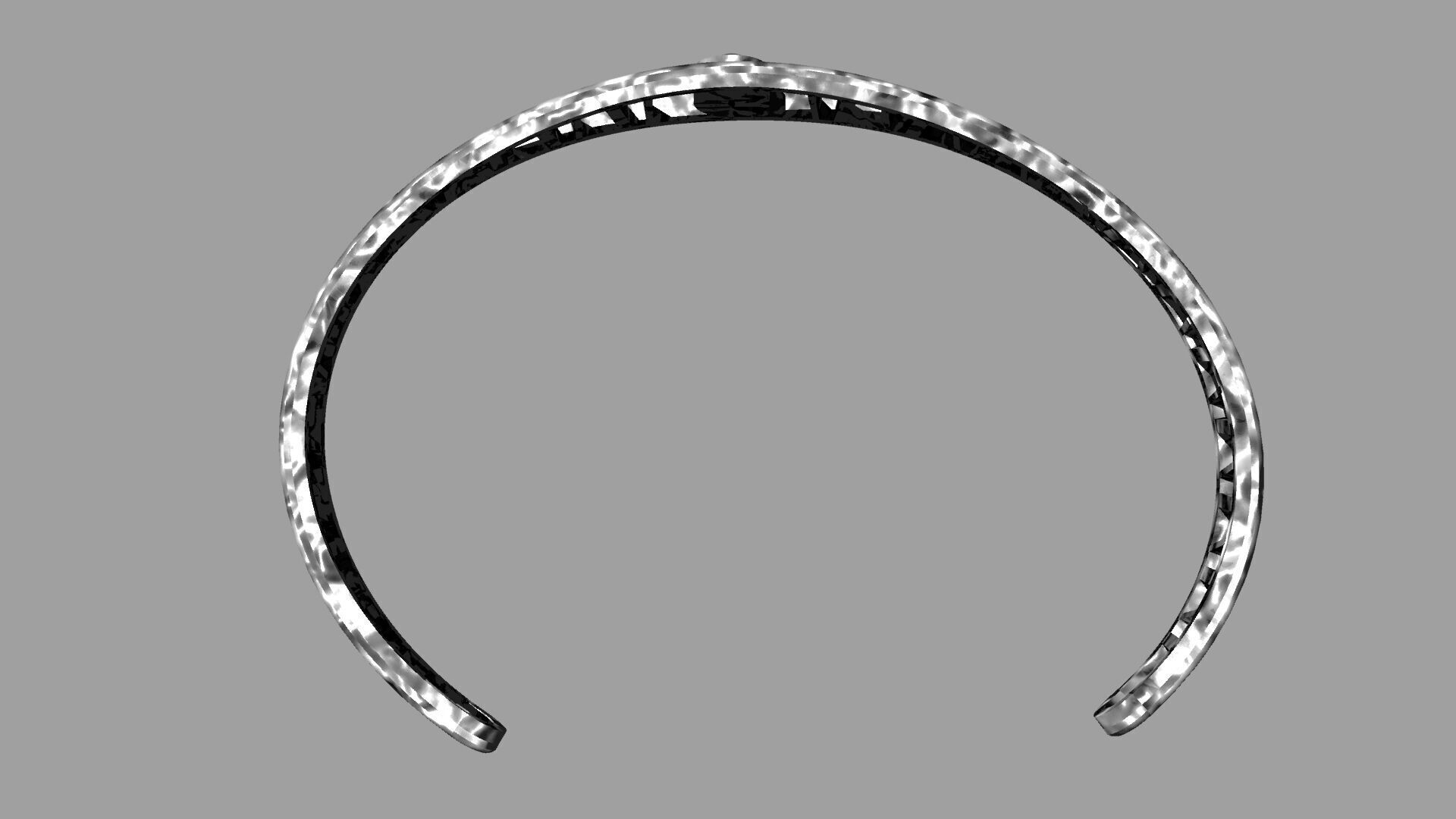 Wirecuff Bangle 3D model_1