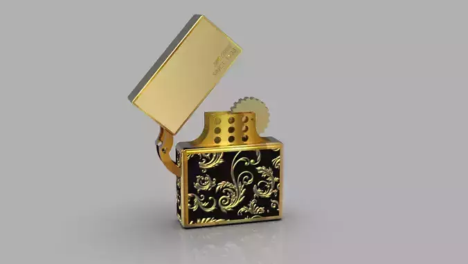 Classic Zippo Lighter 3D Model High Precision Design