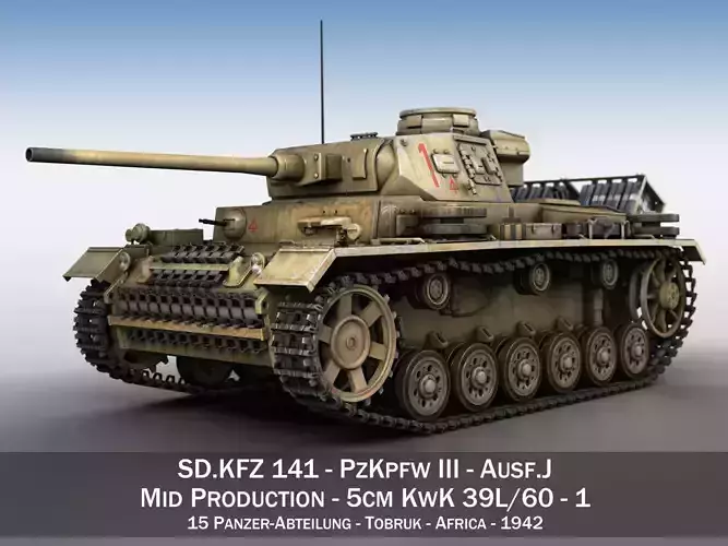 PzKpfw III - Ausf J - DAK - 1