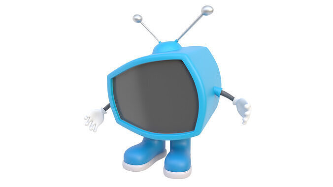 Cartoon TV 3D model