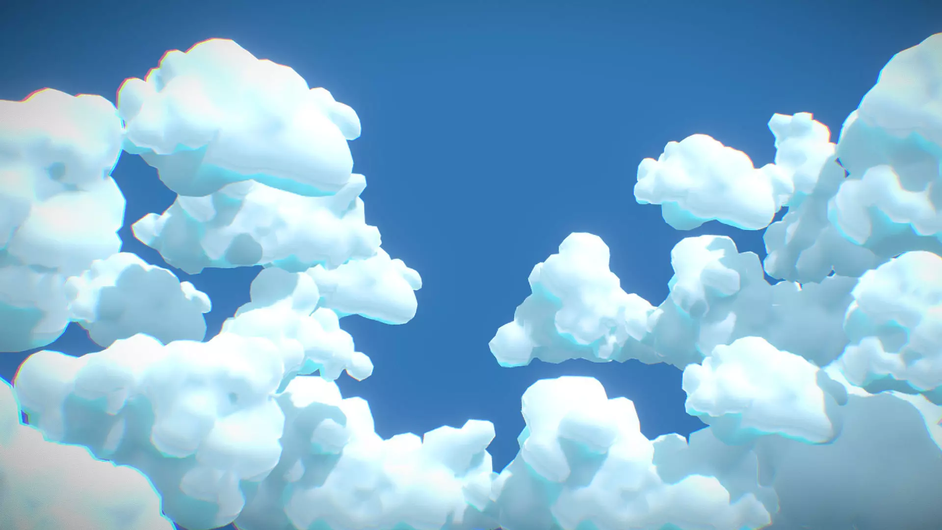 Stylized Clouds Pack - Vol 03 Low-poly 3D model_1