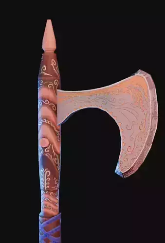 Great Axe 02 Game Ready Asset