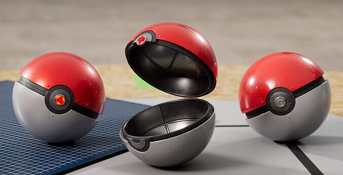 Pokeball 3D model