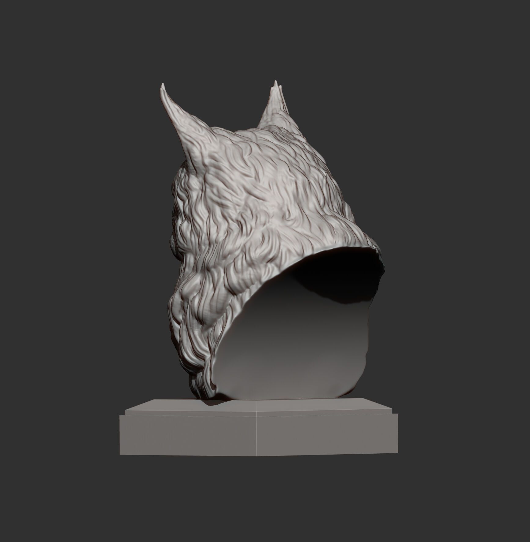 Maine Coon Bust 3D print model_6