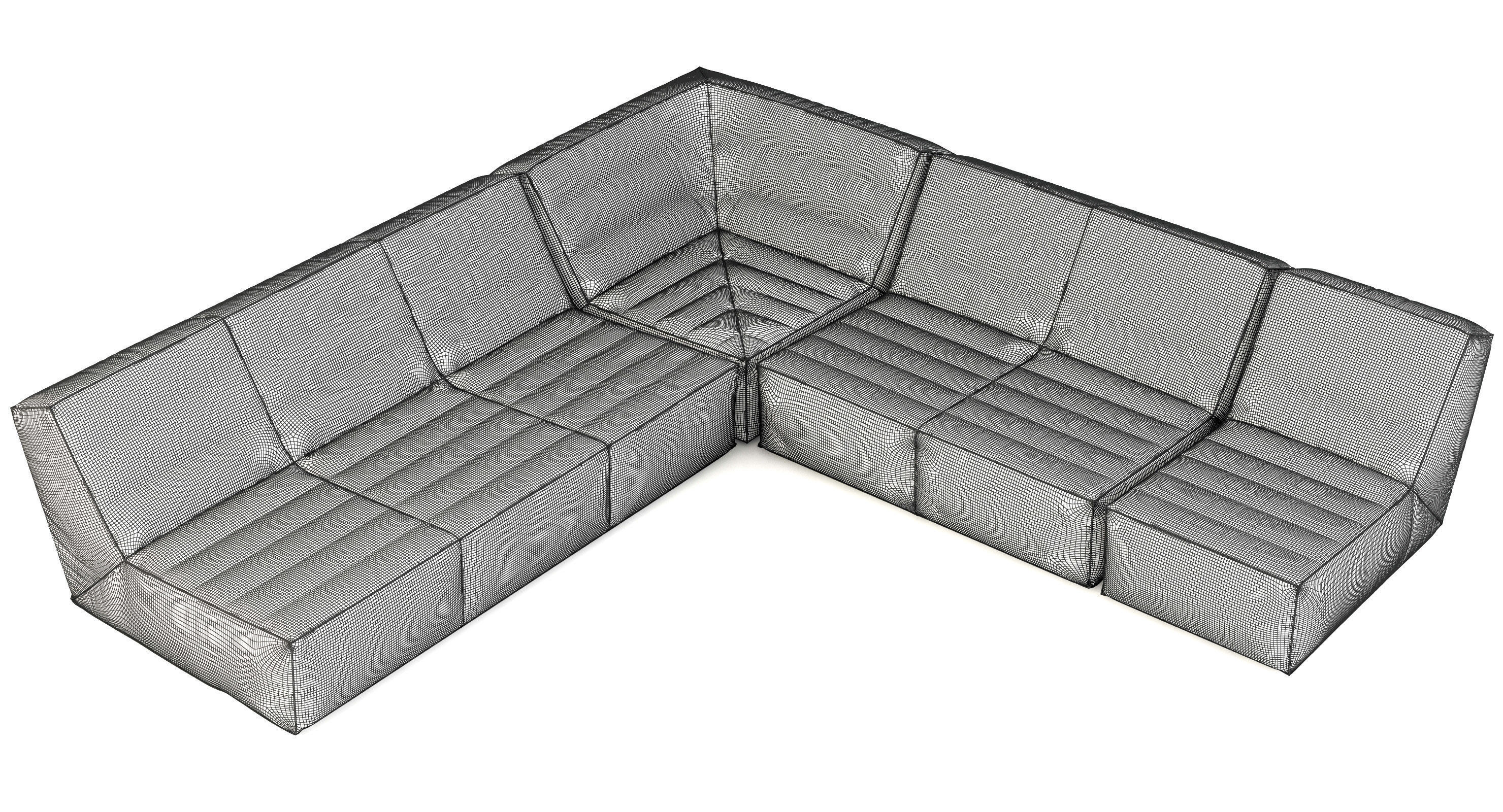 Restoration Hardware 68 Sofas set 3D model_28