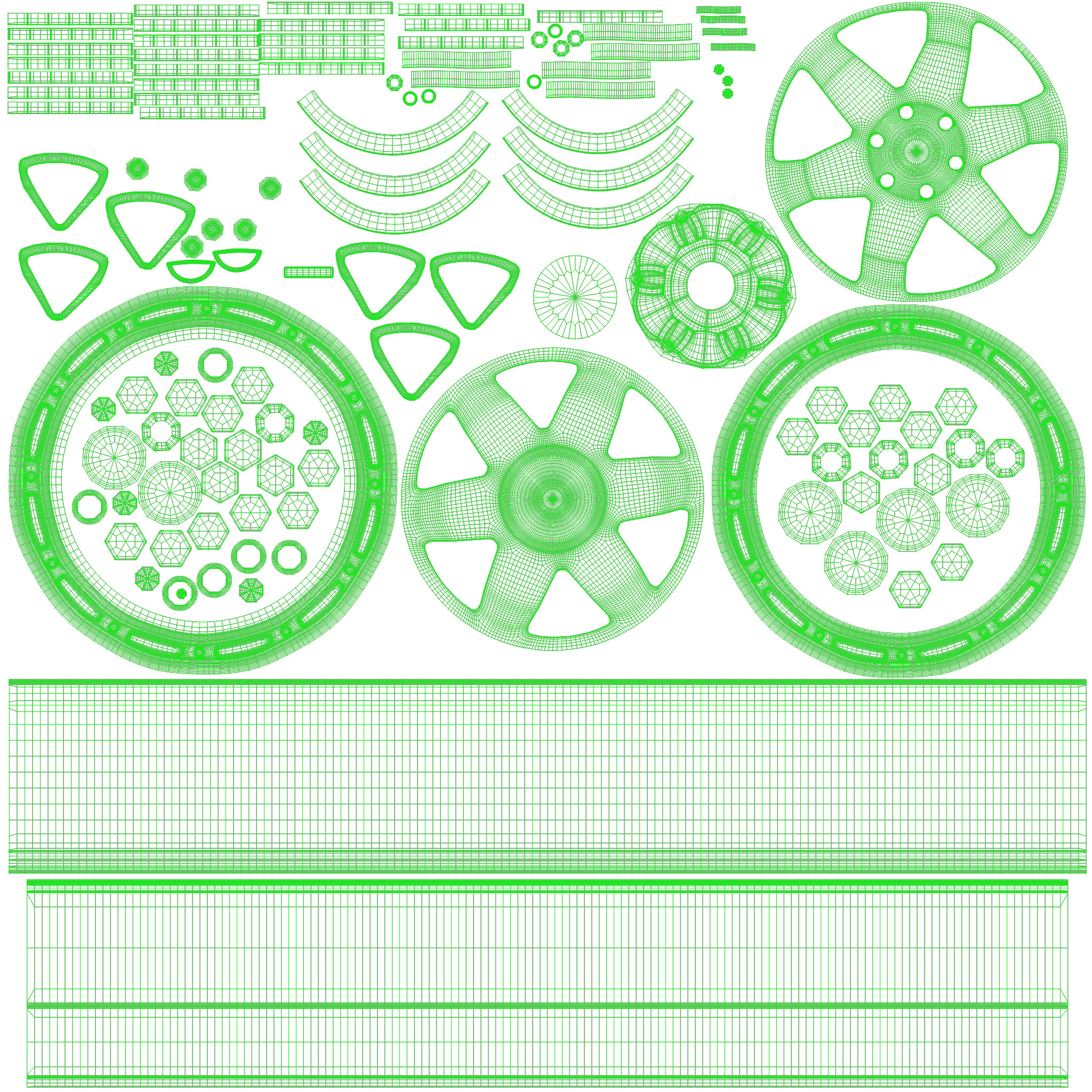 Alloy wheel 3D model_7