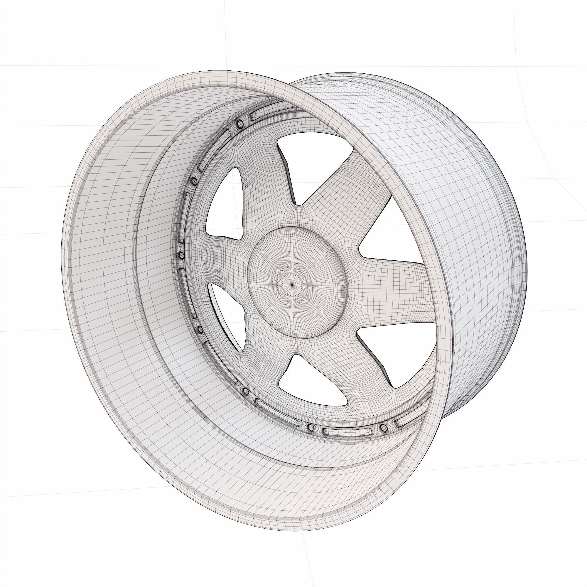 Alloy wheel 3D model_6