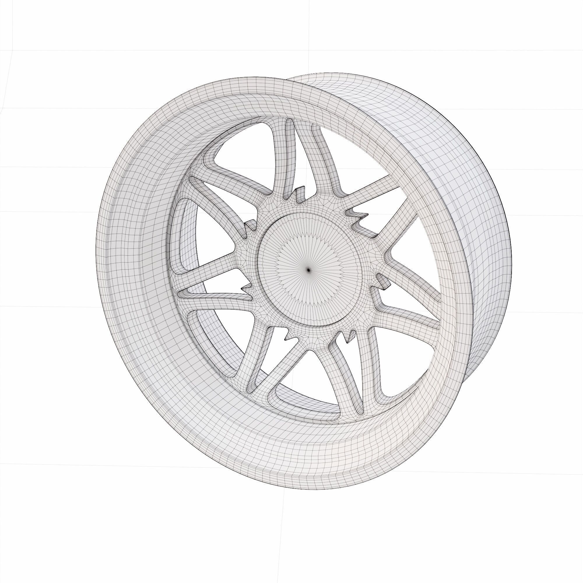 Car allow wheel detailed 3d model 3D model_6