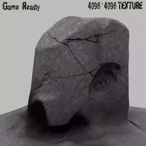 Rock with cracks in it