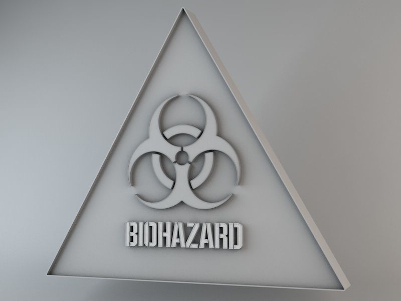 Biohazard Signs 3D model_8