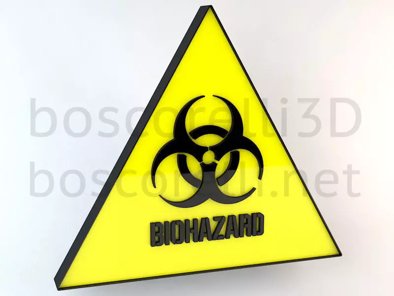 Biohazard Signs 3D model_0