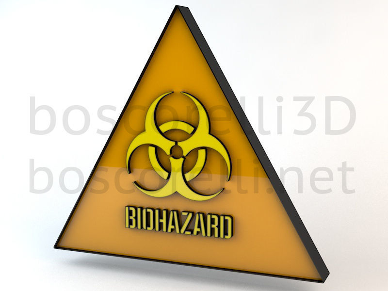 Biohazard Signs 3D model_1