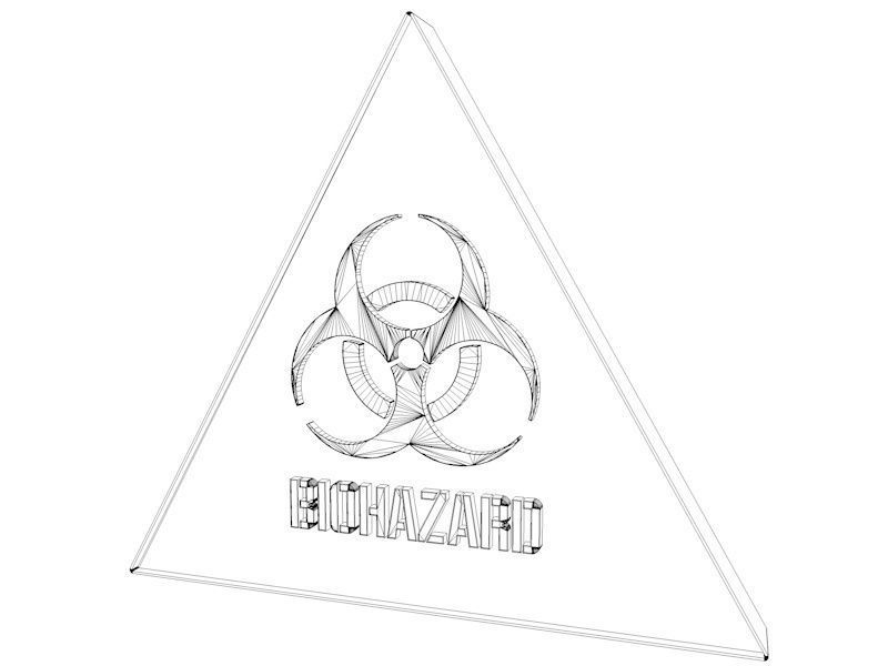 Biohazard Signs 3D model_9