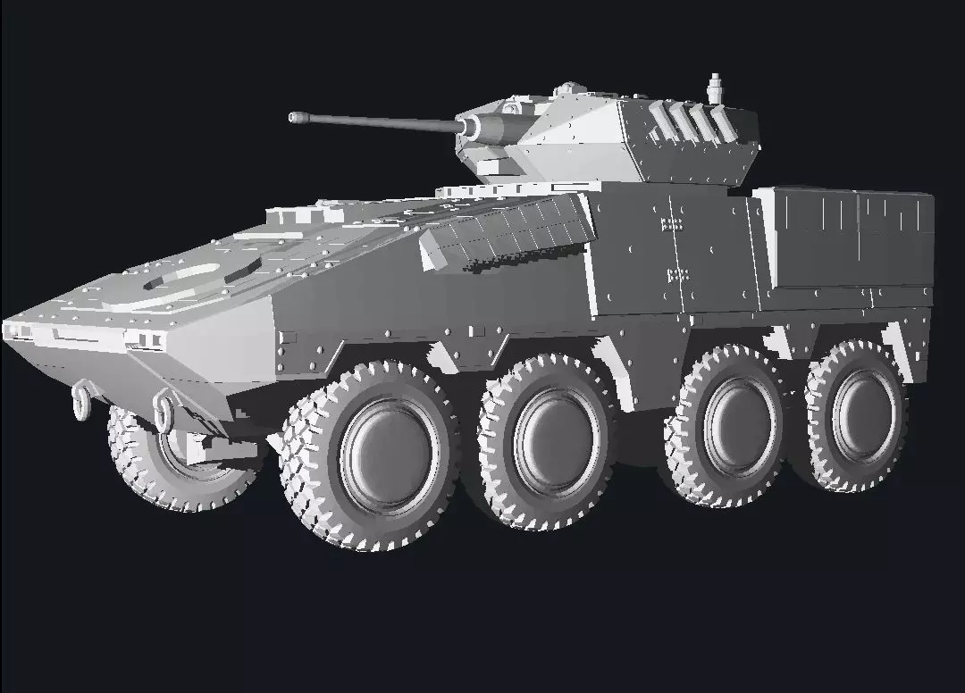 Boxer 8x8 ifv Lithuanian 3D print model