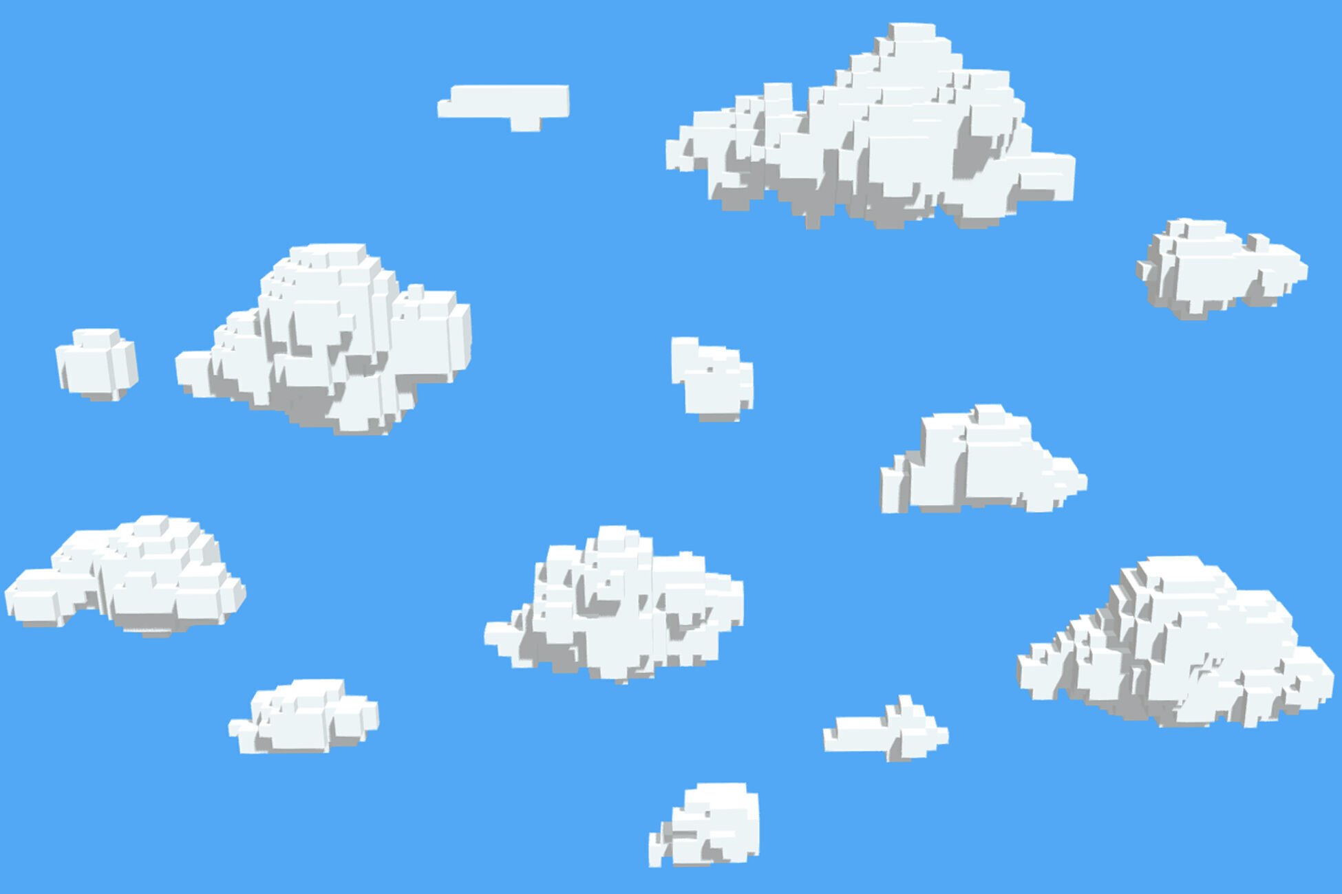 Stylized Clouds Pack - Vol 07 Free low-poly 3D model_3