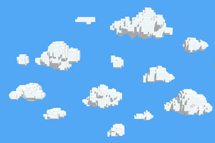 Stylized Clouds Pack - Vol 07 Free low-poly 3D model_4