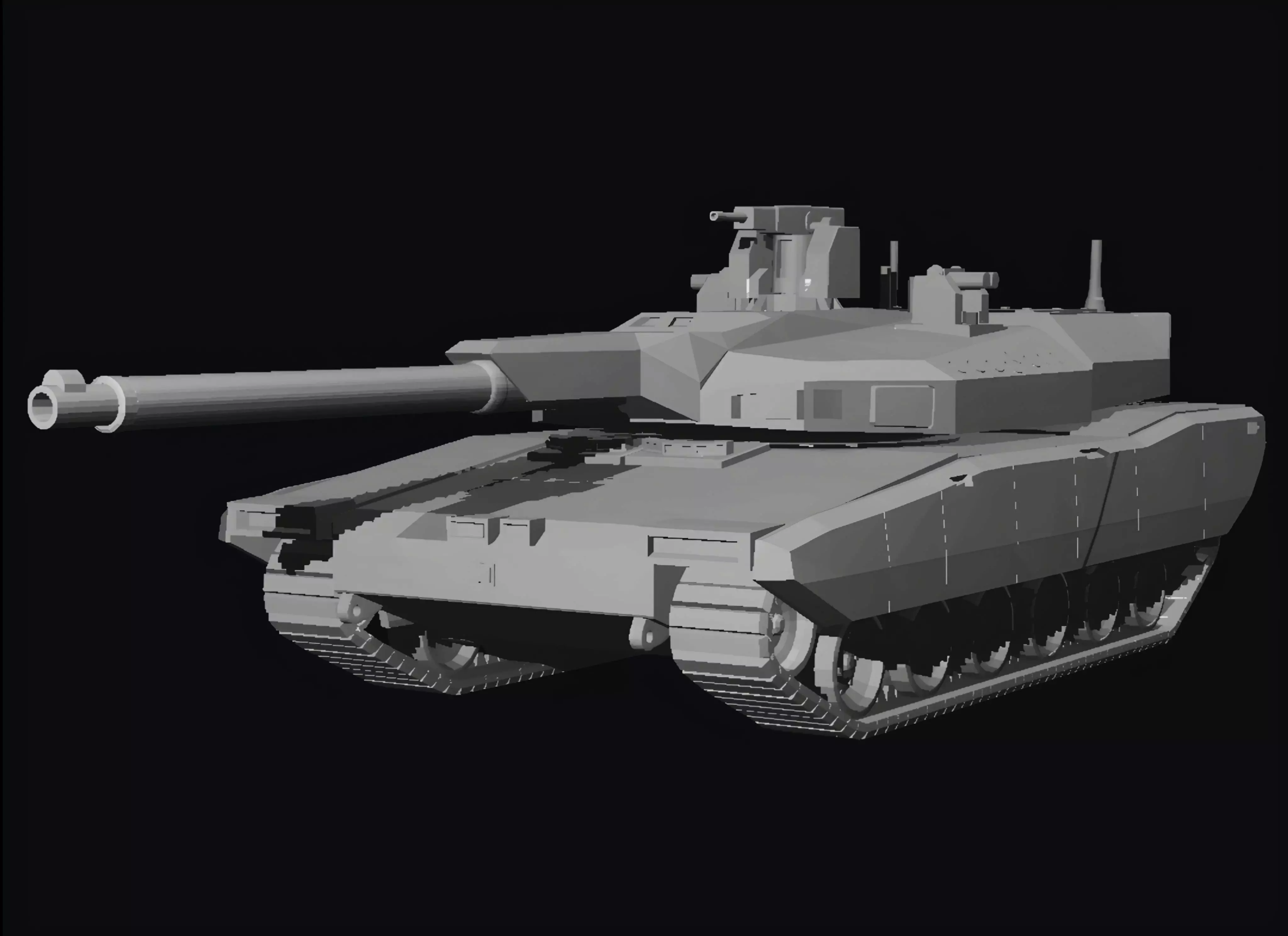 K3 black panther hyundai rotem 3D print model