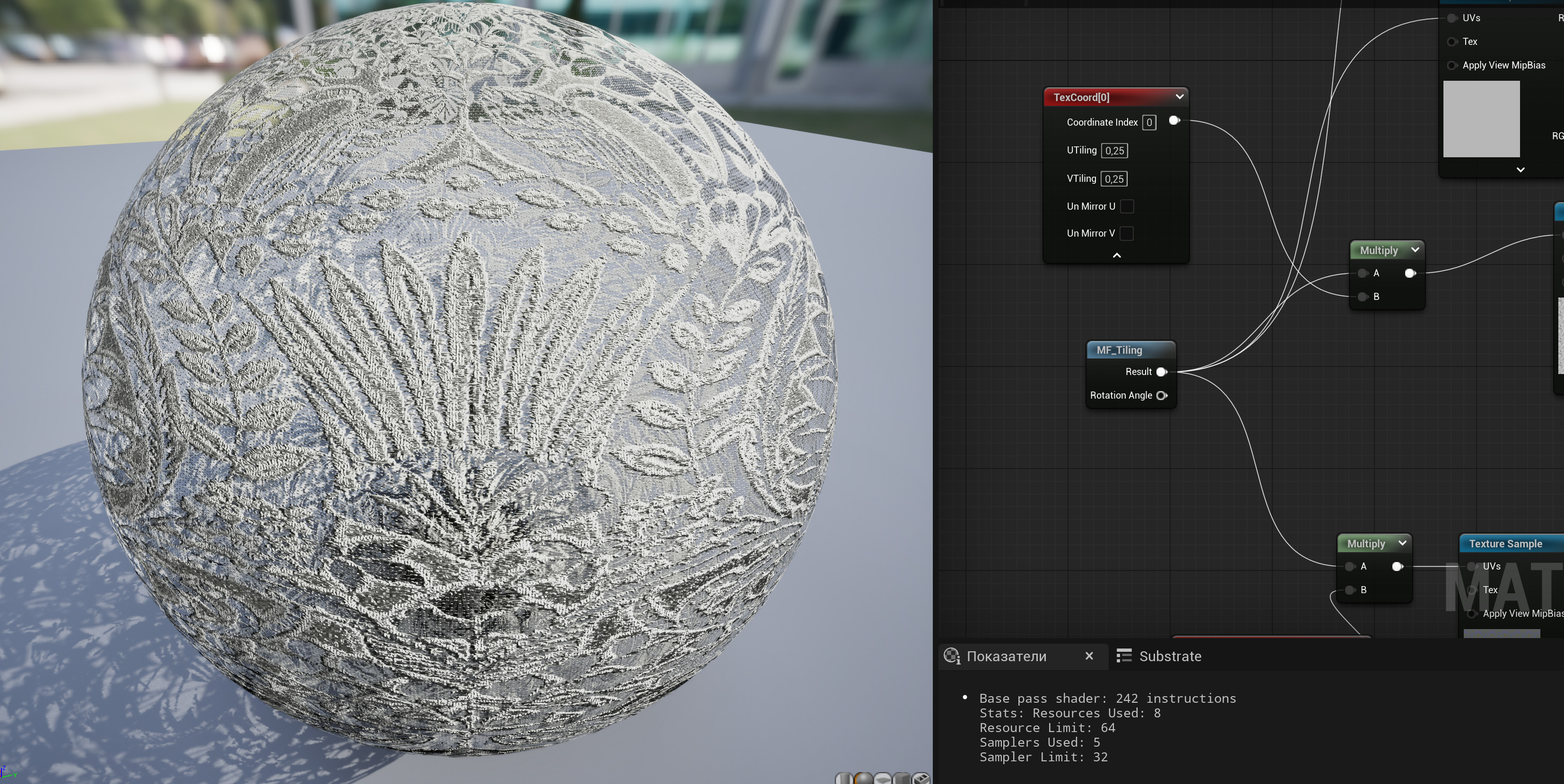 PBR Lace Two birds Texture_22