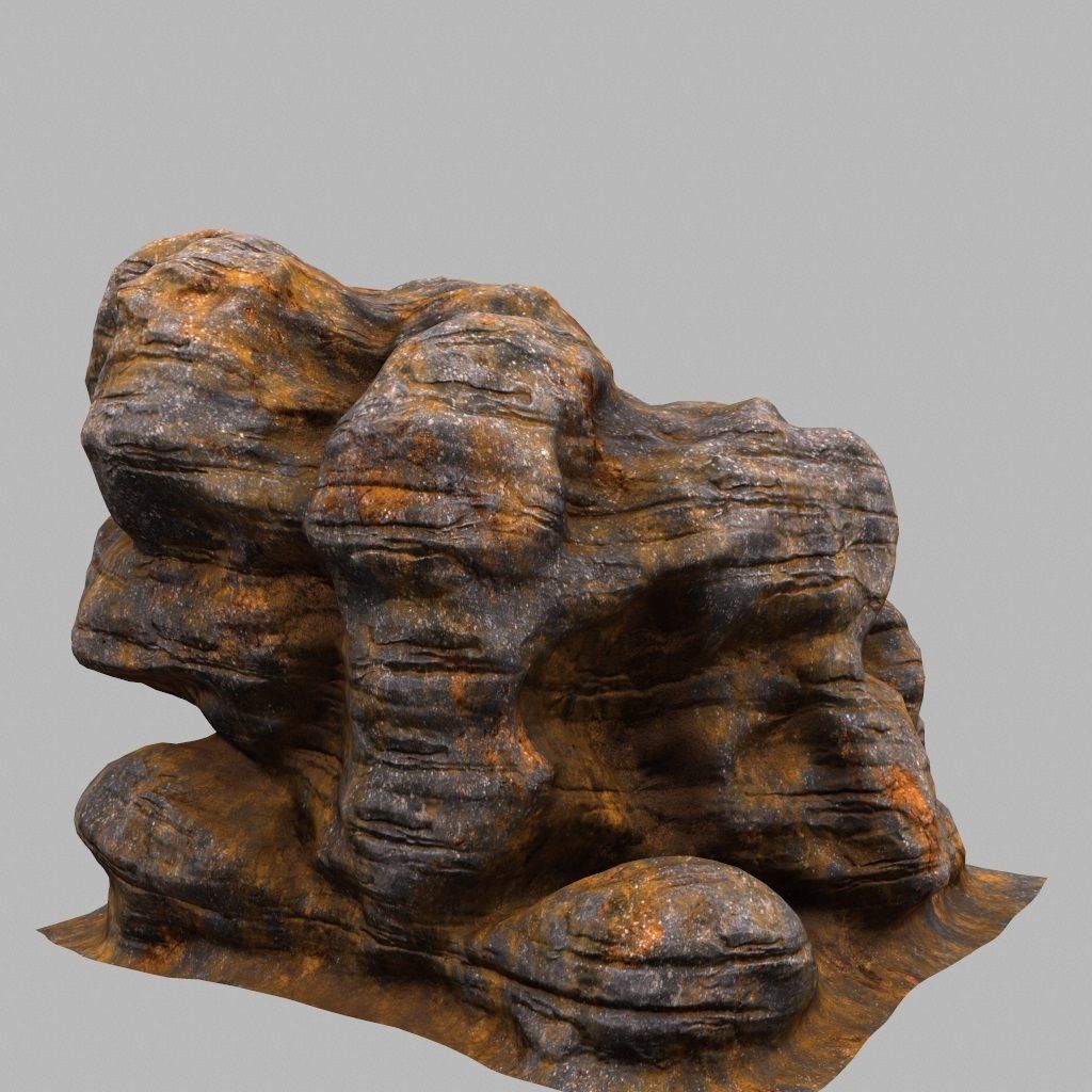 Rock 3D model_6