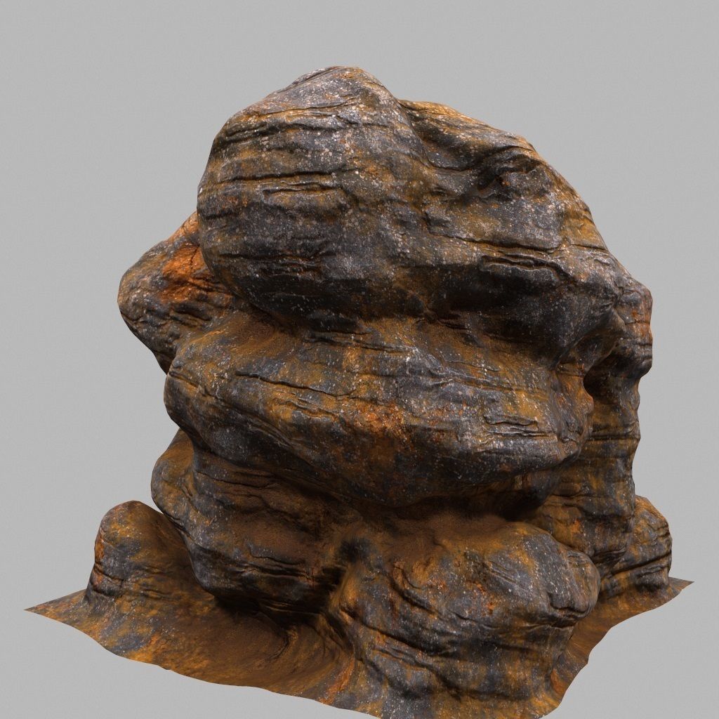 Rock 3D model_3