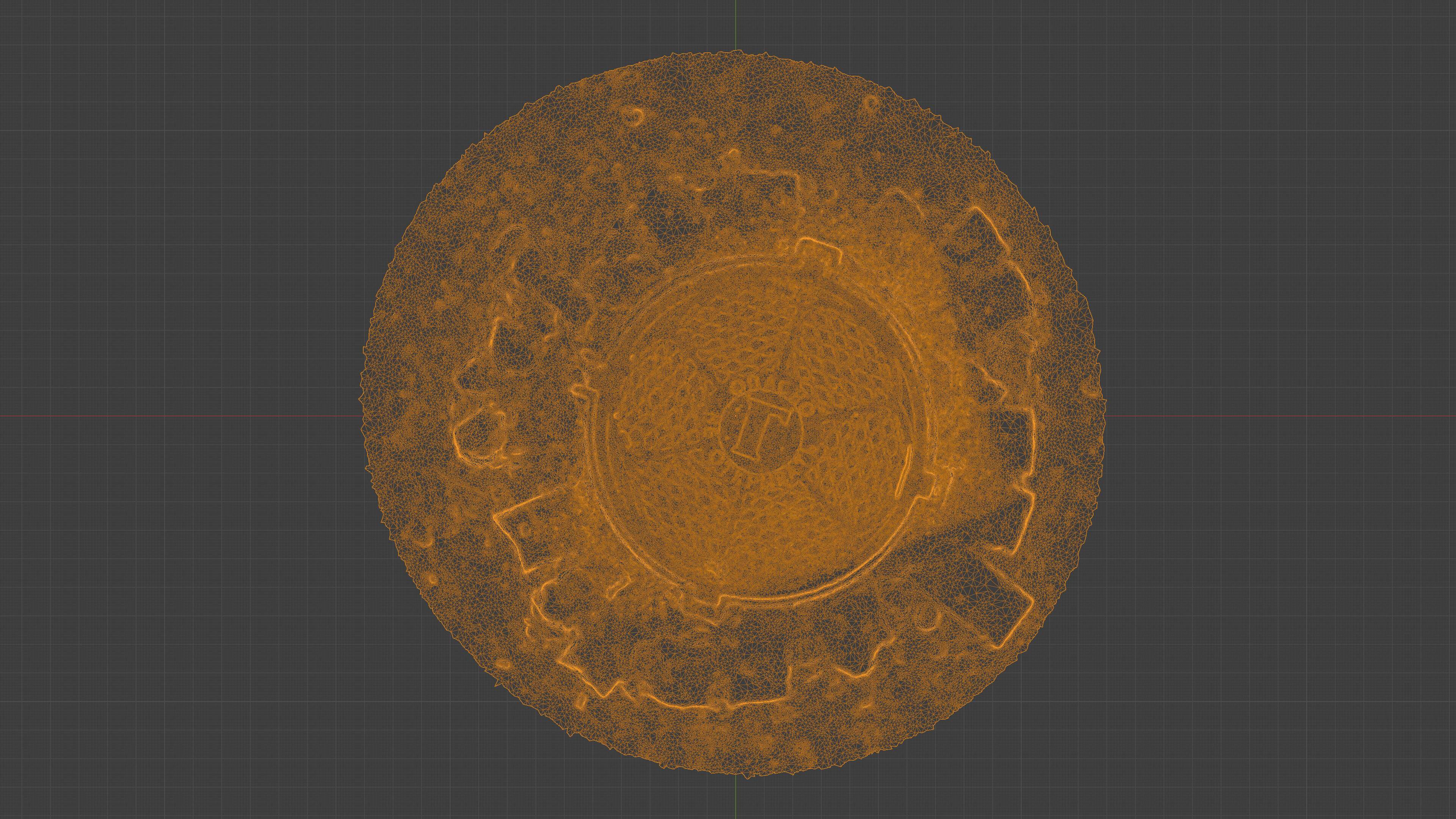 Photorealistic 3D scan of manhole Hatch cover Sewer Manhole Low-poly 3D model_31