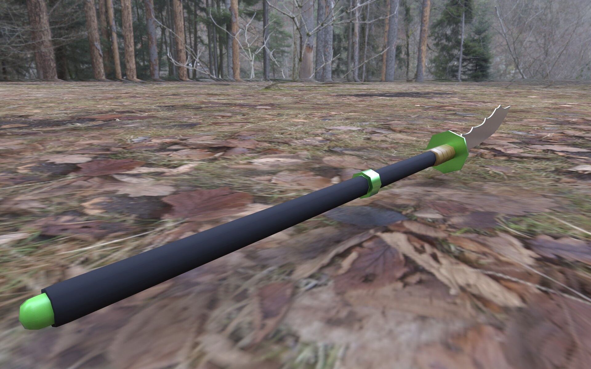 Asian Weapons Bundle 2K -Beta- Low-poly 3D model_11