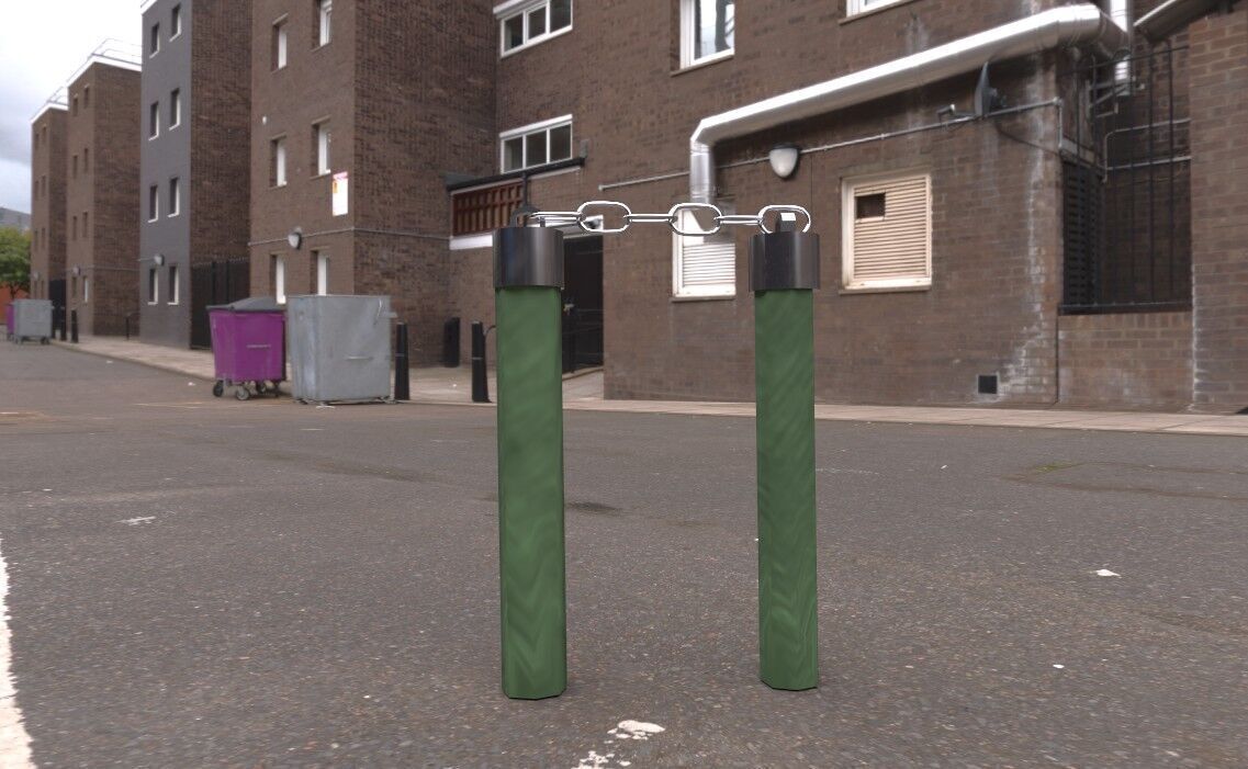 Asian Weapons Bundle 2K -Beta- Low-poly 3D model_12