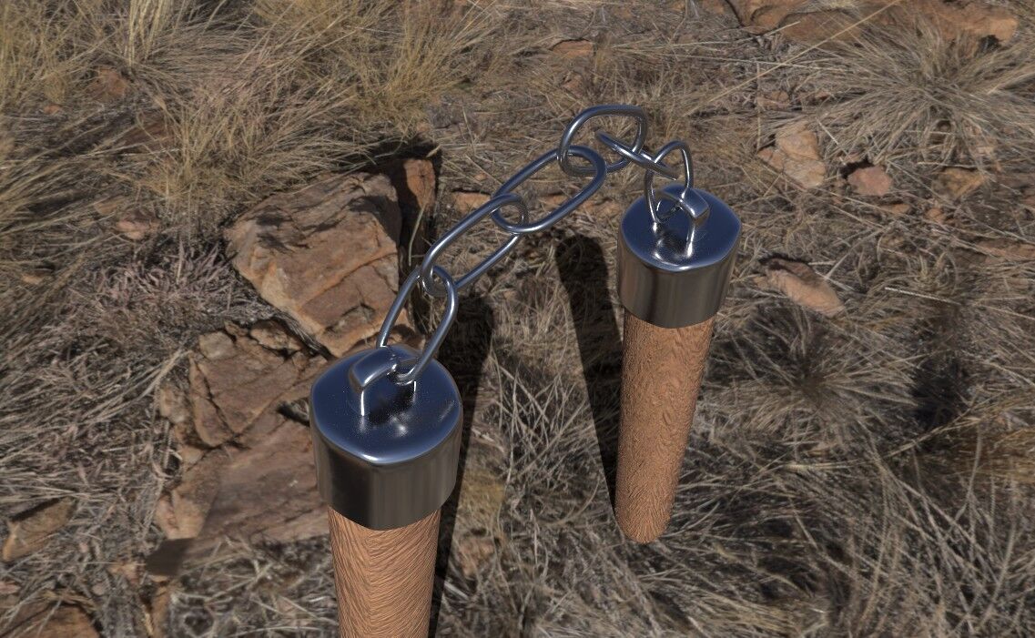 Asian Weapons Bundle 2K -Beta- Low-poly 3D model_13