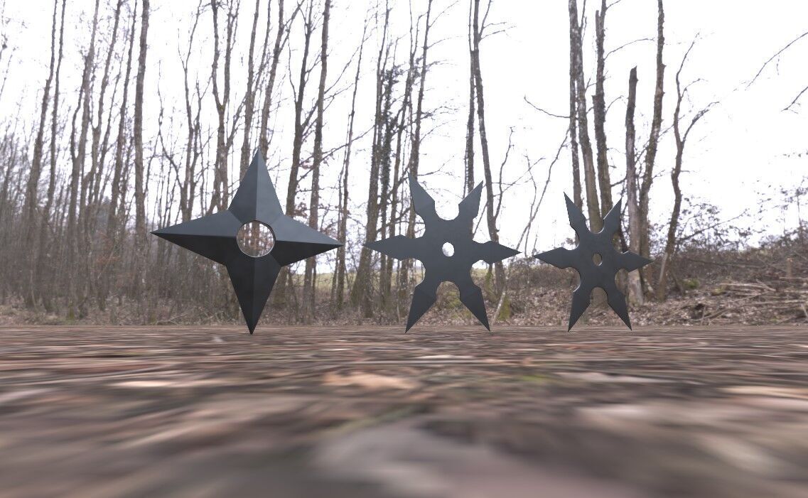 Asian Weapons Bundle 2K -Beta- Low-poly 3D model_14