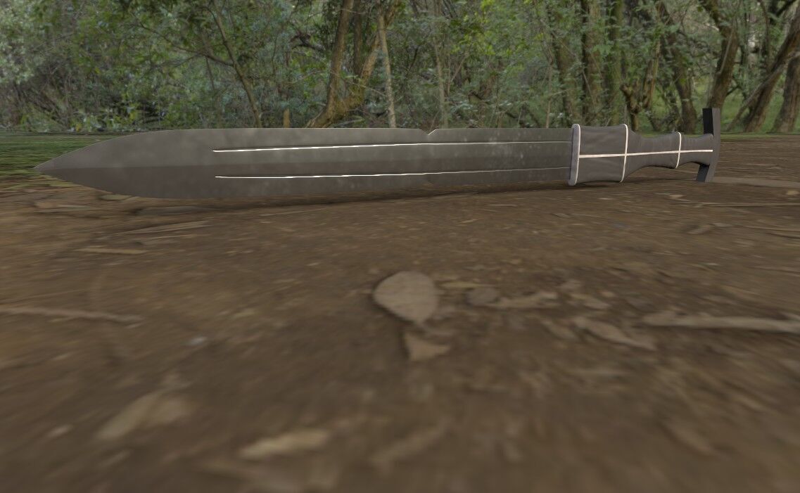 Asian Weapons Bundle 2K -Beta- Low-poly 3D model_15