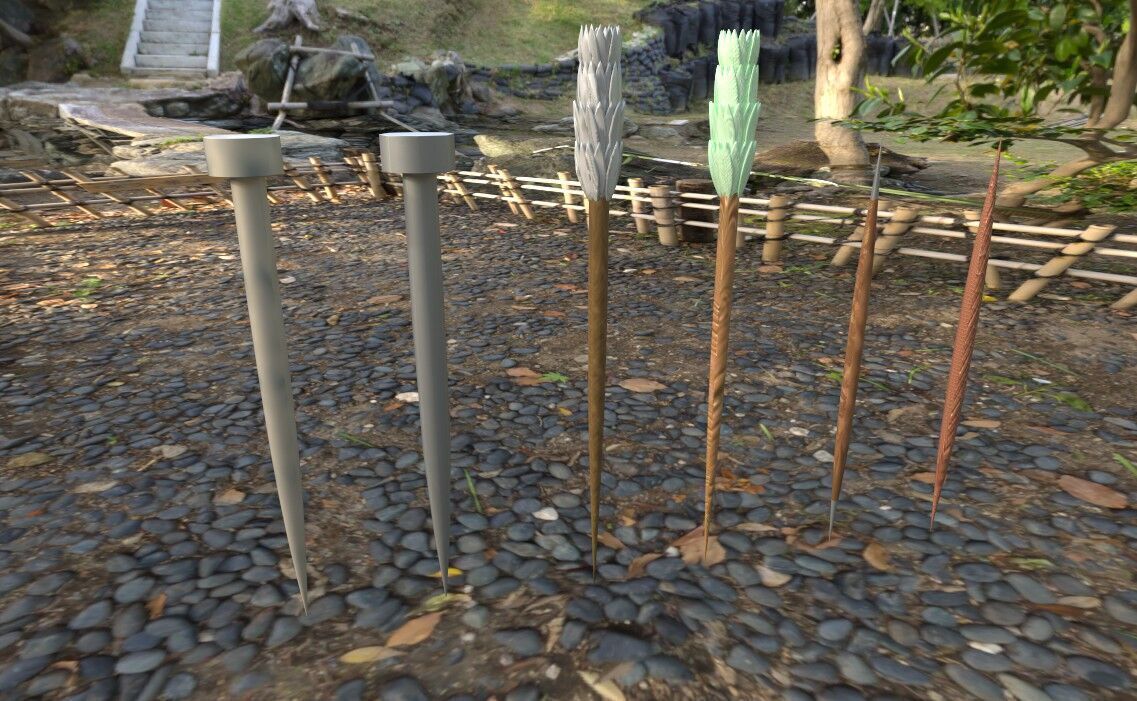 Asian Weapons Bundle 2K -Beta- Low-poly 3D model_1