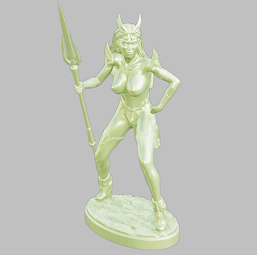 Sexy Elf  Warrior 3D print model