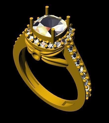 Cluster Ring 3dm file 3D print model