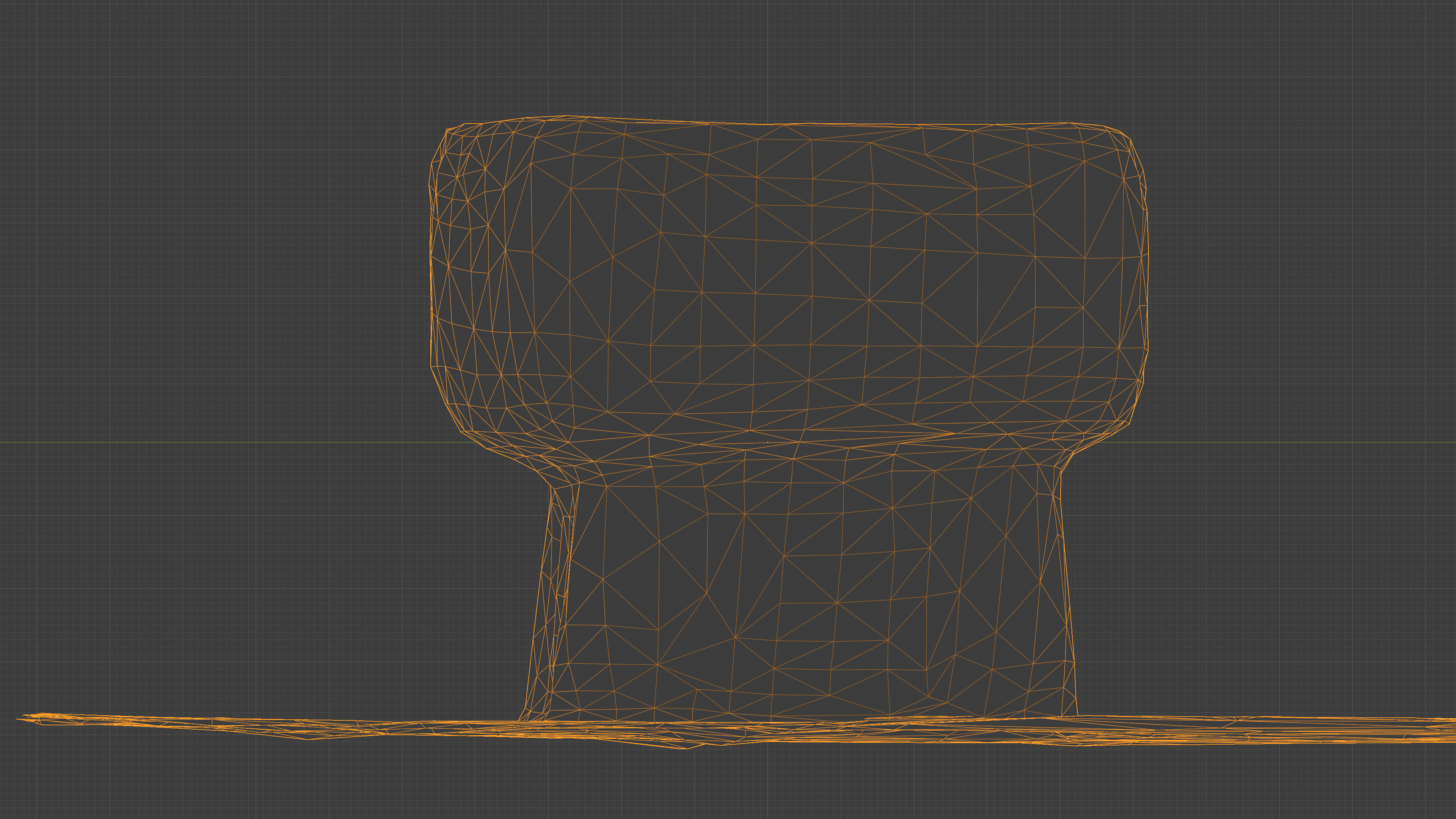 Photorealistic 3D scan of concrete abandoned empty planter Low-poly 3D model_17