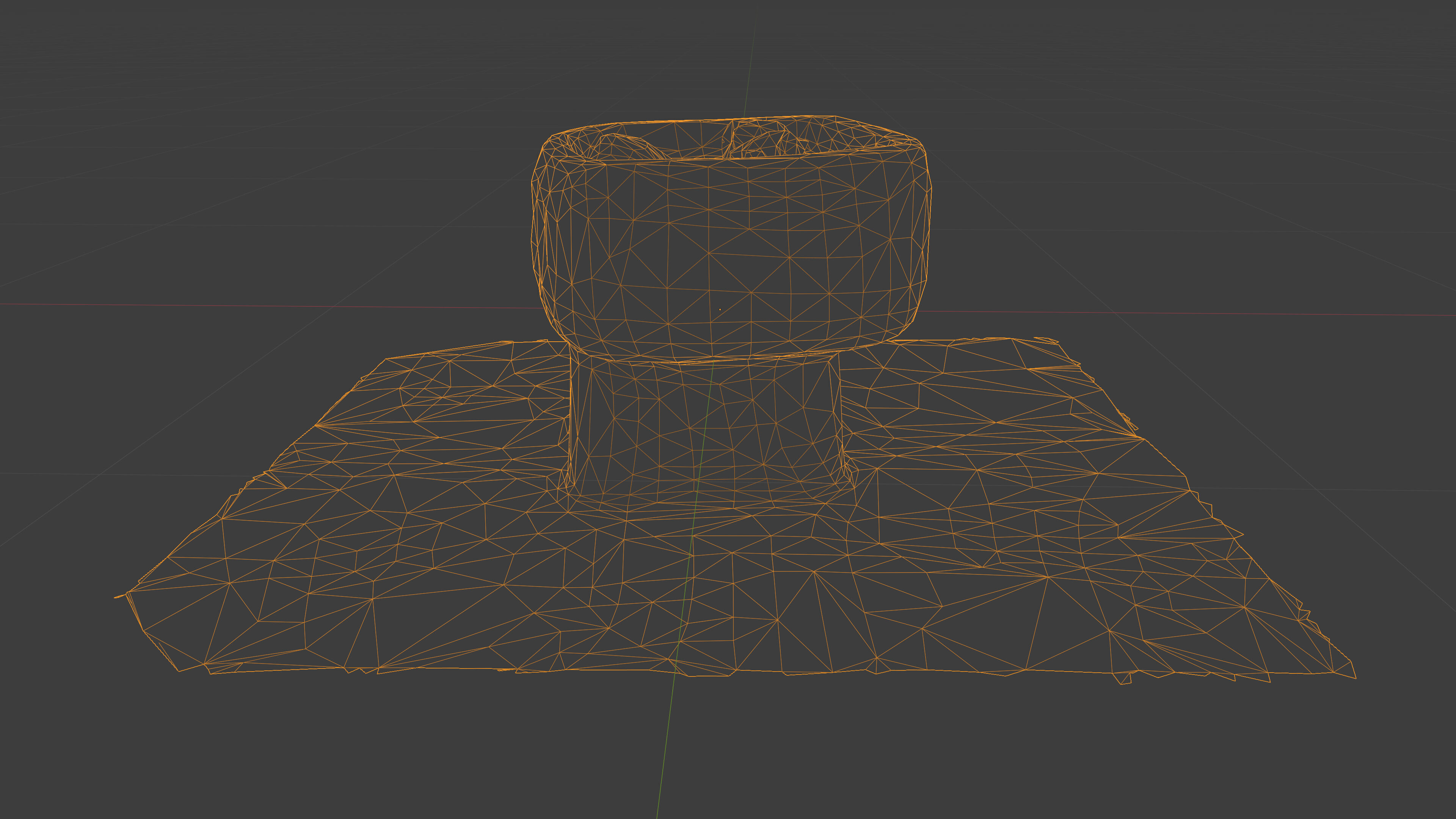 Photorealistic 3D scan of concrete abandoned empty planter Low-poly 3D model_19
