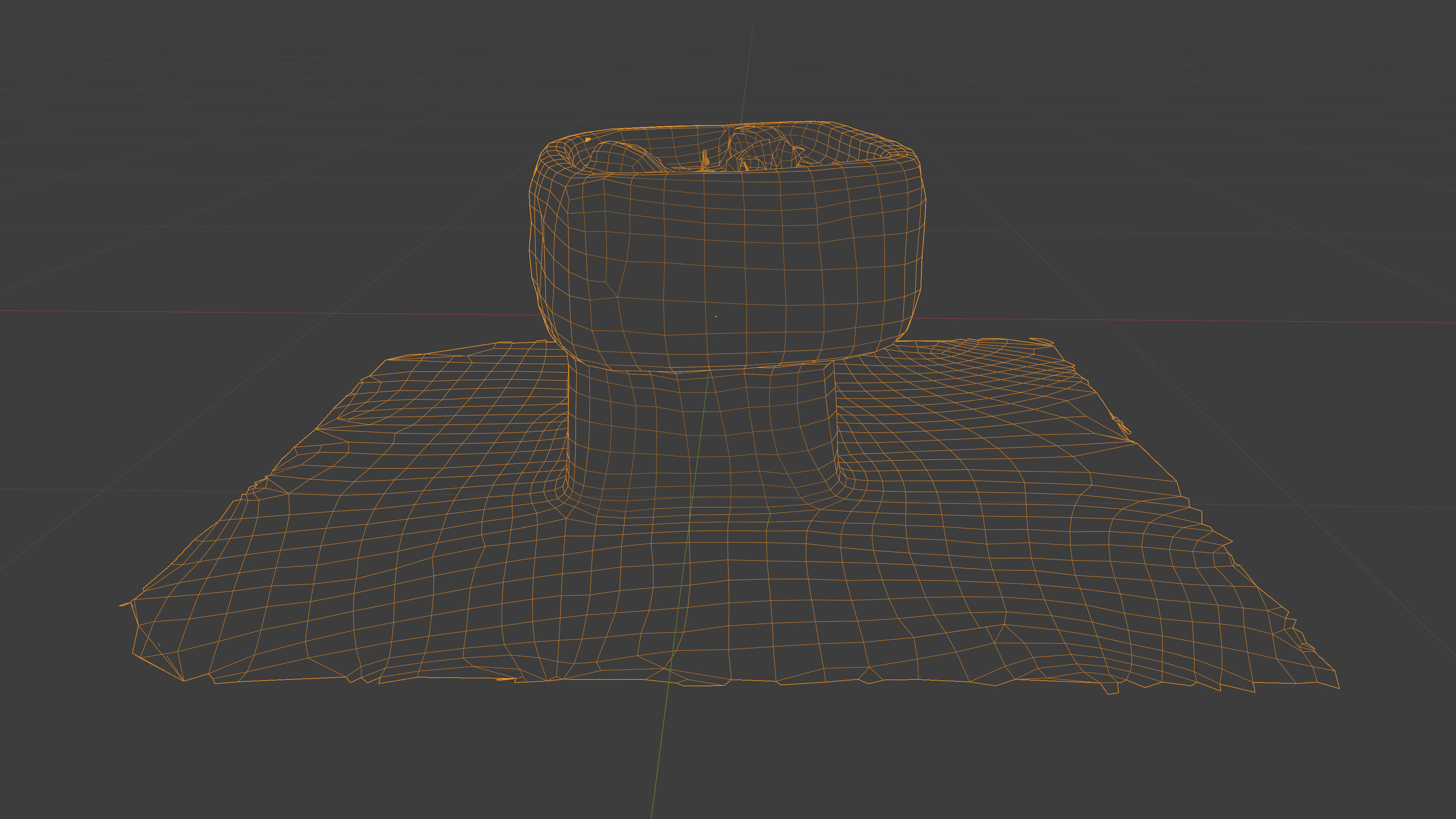 Photorealistic 3D scan of concrete abandoned empty planter Low-poly 3D model_22