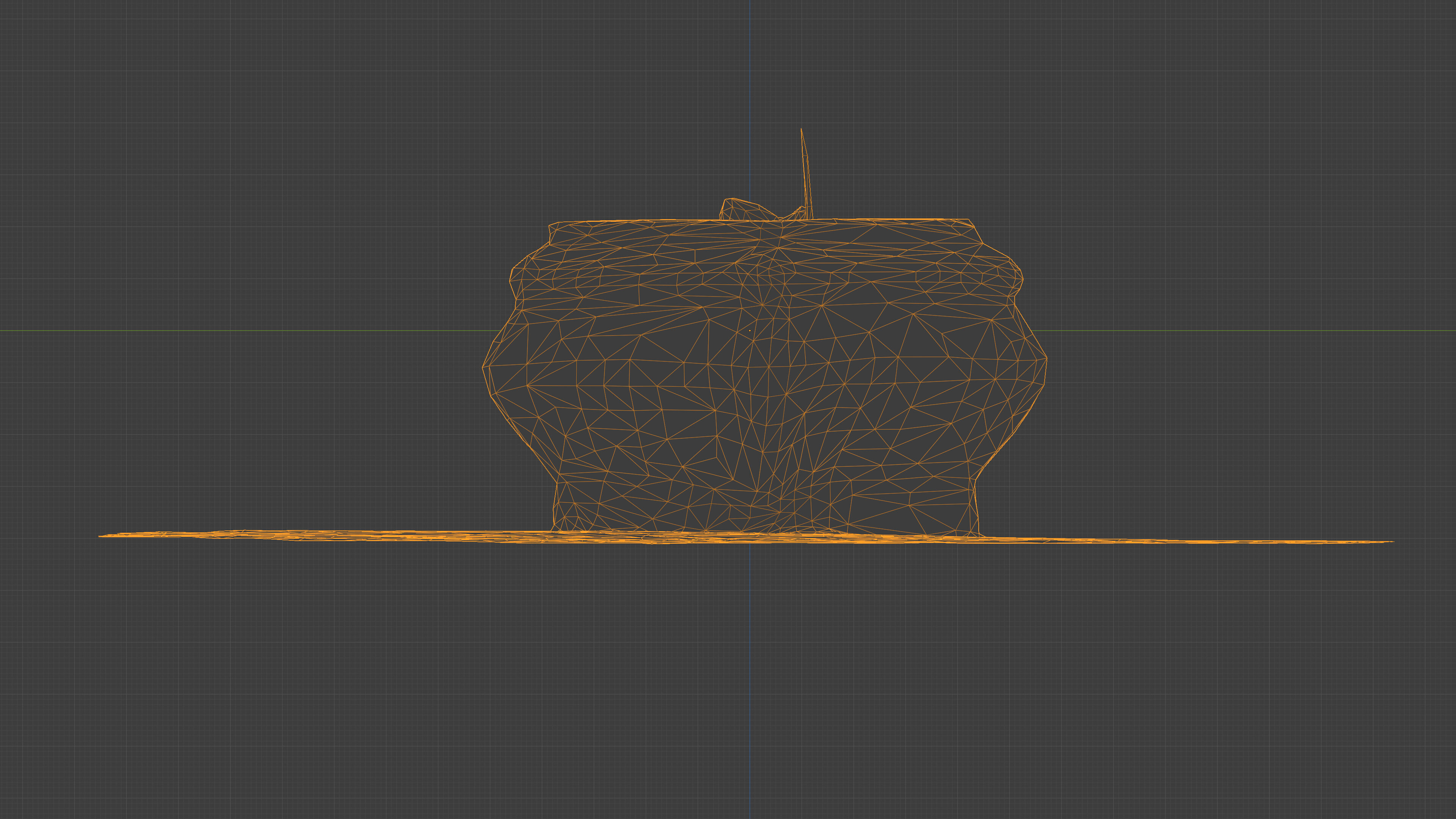 Photorealistic 3D scan of concrete abandoned empty planter Low-poly 3D model_4