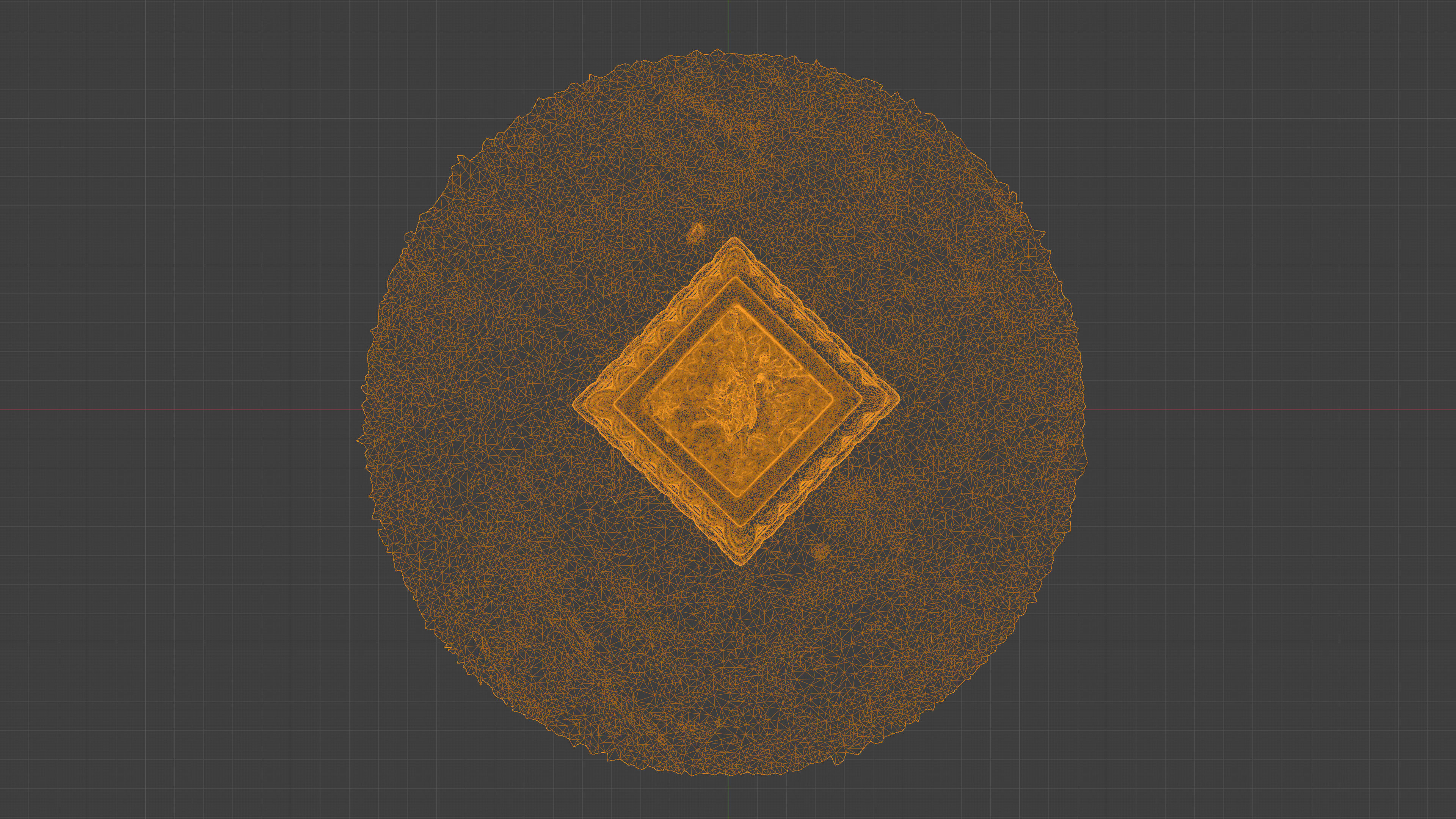 Photorealistic 3D scan of concrete abandoned empty planter Low-poly 3D model_28