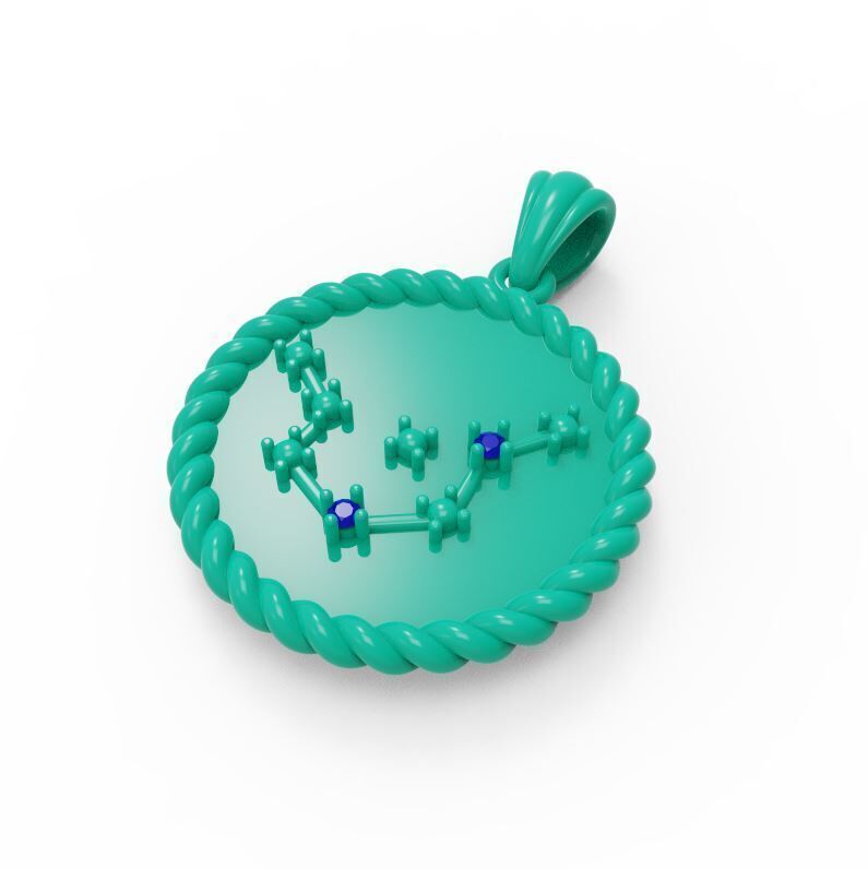 Zodiac Necklace 3D print model_2