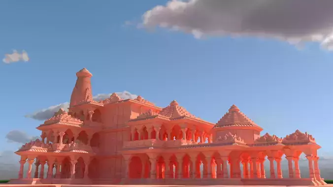 Ram mandir 3d model 3D model