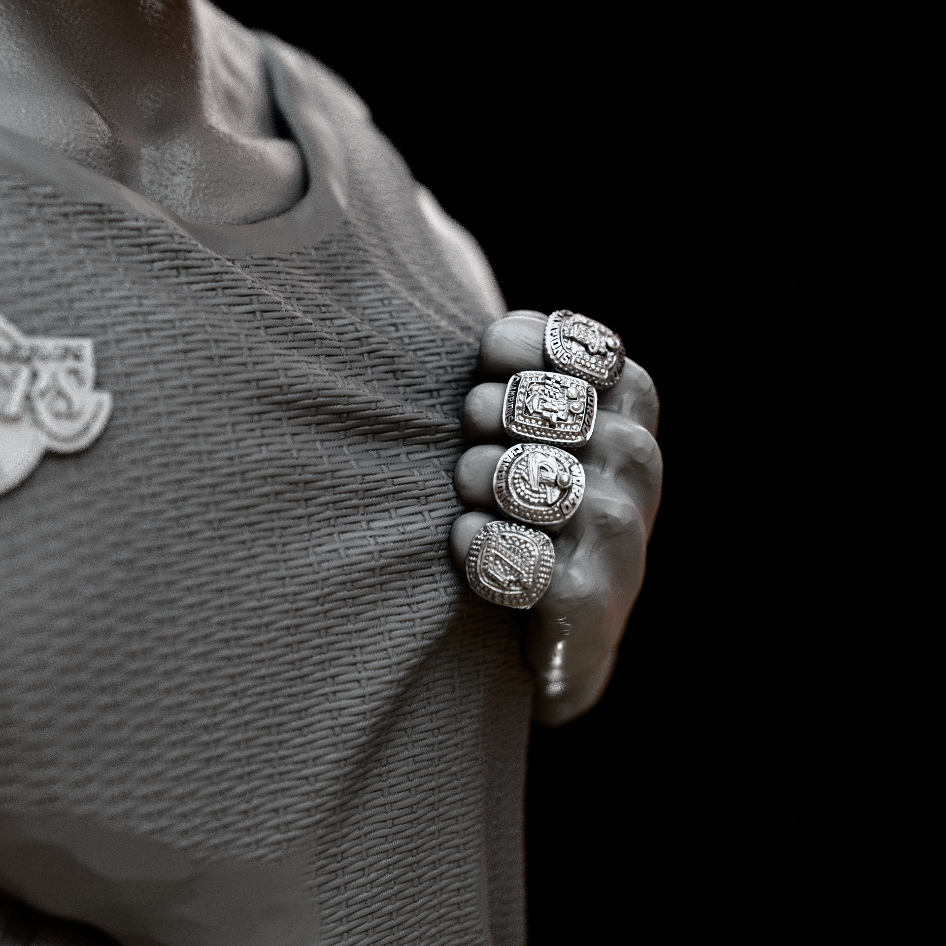 Lebron James Bust for 3D printing 3D print model_4