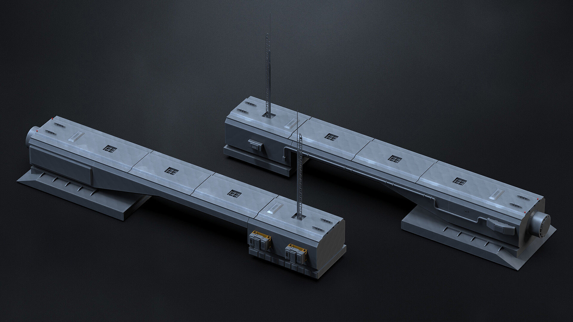 11 SUB-D Scifi Architecture Kitbash Elements Vol IV 3D model_1