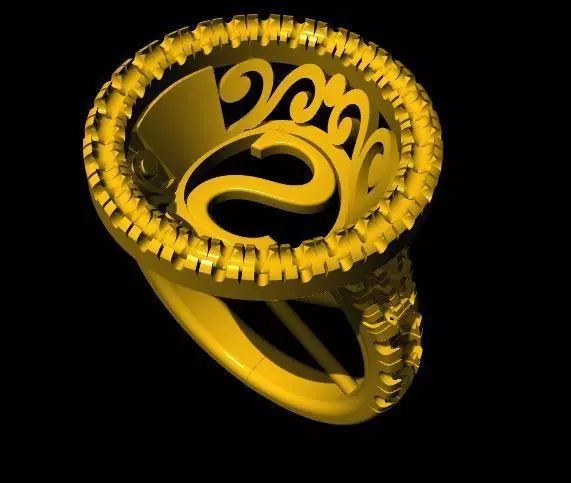 Cocktail Ring 3dm file 3D print model_0